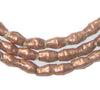 Folded Copper Plate Ethiopian Metal Beads (8x5mm)