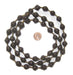Dark Brown Recycled Paper Beads from Uganda - The Bead Chest