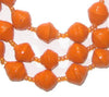 Orange Recycled Paper Beads from Uganda