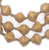 Tan Recycled Paper Beads from Uganda