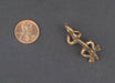 Gecko Brass Pendant from Africa - The Bead Chest