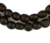 Dark Brown Kenya Bone Beads (Round)