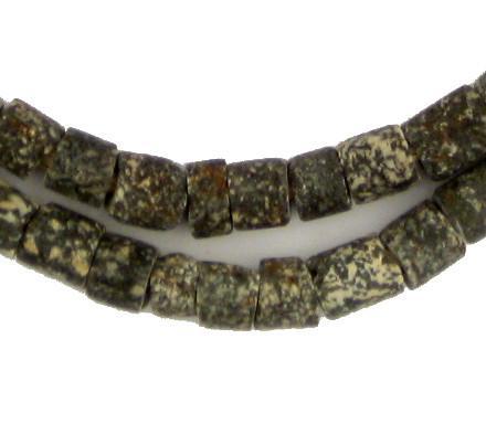 Old Granite Stone Cylinder Beads - The Bead Chest