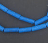 Deep Blue Moroccan Pottery Beads (Cylinder)
