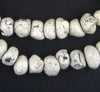 White Moroccan Pottery Beads (Chunk)