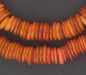 Saffron Red Moroccan Heishi Shell Beads - The Bead Chest