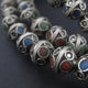 Tri-color Enamel Berber Bicone Beads (Set of 10) - The Bead Chest