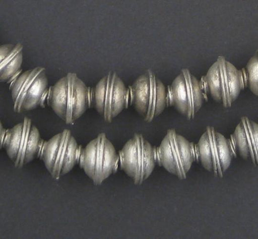 Berber Silver Bicone Beads (9x12mm) - The Bead Chest