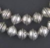 Berber Silver Bicone Beads (12x14mm)