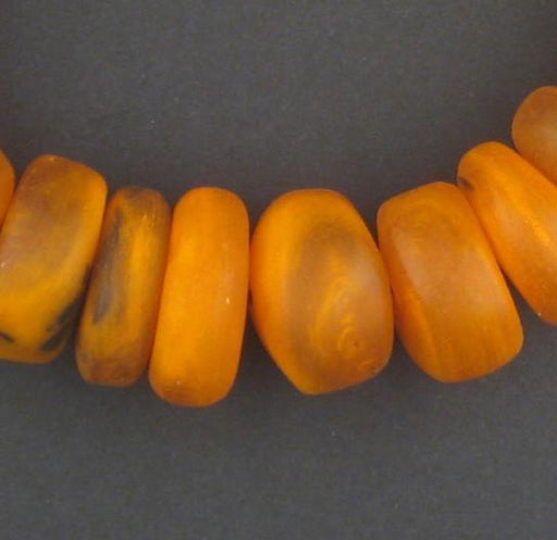 Amber Color Moroccan Horn Beads - The Bead Chest