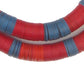 Vintage Blue & Red Vinyl Phono Record Beads (15mm) - The Bead Chest