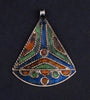 Triangle Sail Enameled Berber Pendant