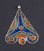Triangle Enameled Berber Pendant - The Bead Chest