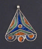 Triangle Enameled Berber Pendant