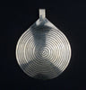 Niello Engraved Moroccan Pendant (85x65mm)