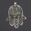 Multicolor Moroccan Eye Hamsa Pendant
