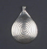 Niello Engraved Moroccan Pendant (40x26mm)