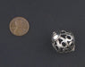 Moroccan Silver Filigree Bead (27x22mm) - The Bead Chest