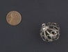 Moroccan Silver Filigree Bead (31x24mm) - The Bead Chest