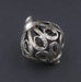 Moroccan Silver Filigree Bead (31x24mm) - The Bead Chest