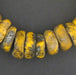 Rare Moroccan Square Yellow Coral Amber Resin Beads - The Bead Chest