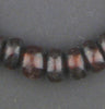 Moroccan Rondelle Burgundy Resin Beads