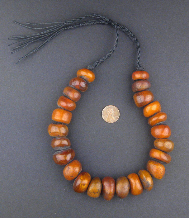 Moroccan Honey Amber Resin Beads (Petite) - The Bead Chest
