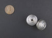 Artisanal Berber Silver Spiral Beads (20x22mm) (Set of 2) - The Bead Chest