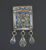 Enamel Star Berber Pendant w/ Dangles