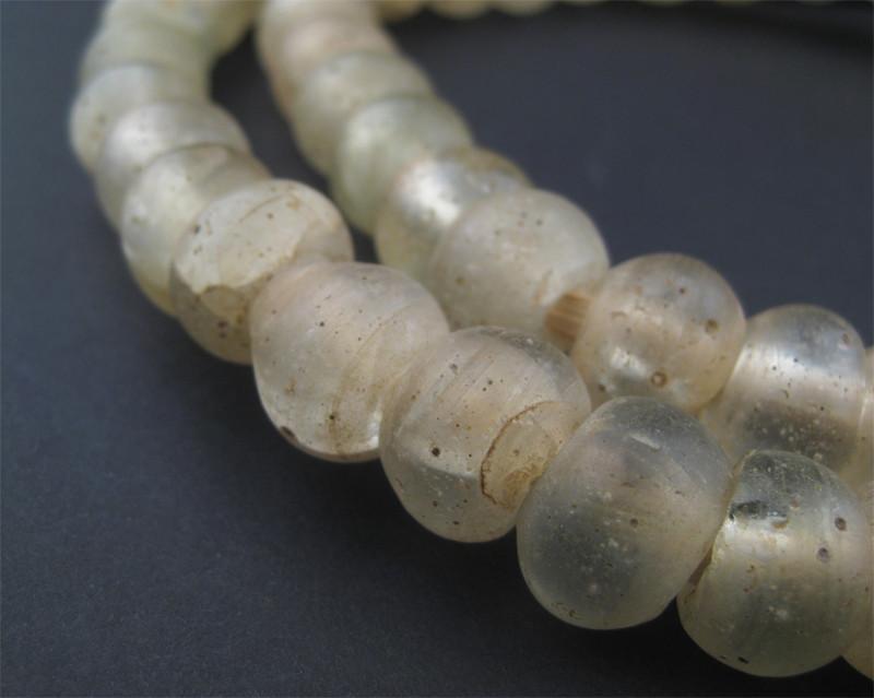Old Clear Round Dogon Trade Beads - The Bead Chest