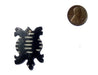 Striped Tortoise Batik Bone Animal Pendant - The Bead Chest