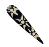 Sunflower Design Batik Bone Feather Pendant