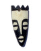 Crowned Mask Batik Bone Pendant - The Bead Chest