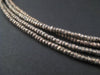 Vintage Silver Heishi Ethiopian Beads (2mm) - The Bead Chest