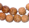 Carved Olive Wood Beads from Bethlehem (13mm)