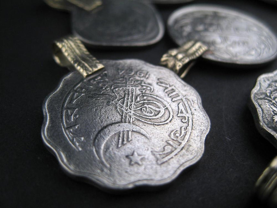 Old Coin Pendants (Set of 8) - The Bead Chest