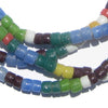 Spring Medley Sandcast Cylinder Beads