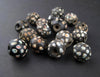 Antique Black Skunk Venetian Eye Trade Bead (Single bead)