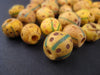 Antique Ethiopian Yellow Venetian African Trade Beads (Loose Bead) - The Bead Chest