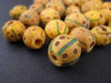 Antique Ethiopian Yellow Venetian African Trade Beads (Single Bead)