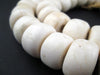 Jumbo White Kenya Bone Cylinder Beads - The Bead Chest