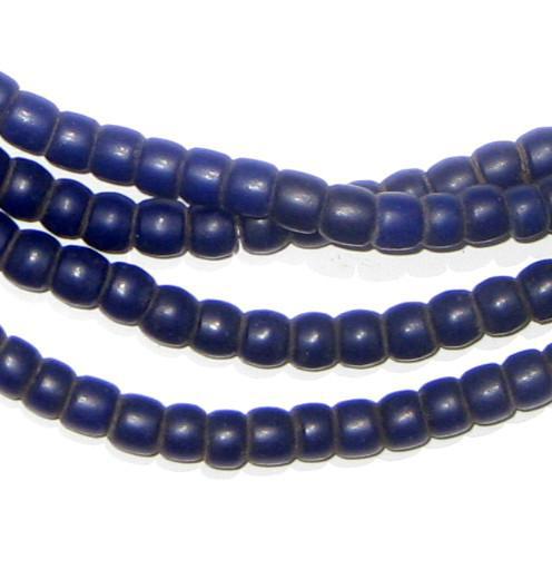 Old Navy Blue Kenya Turkana Beads - The Bead Chest
