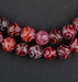 Translucent Red Patterned Stone Beads (9mm) - The Bead Chest