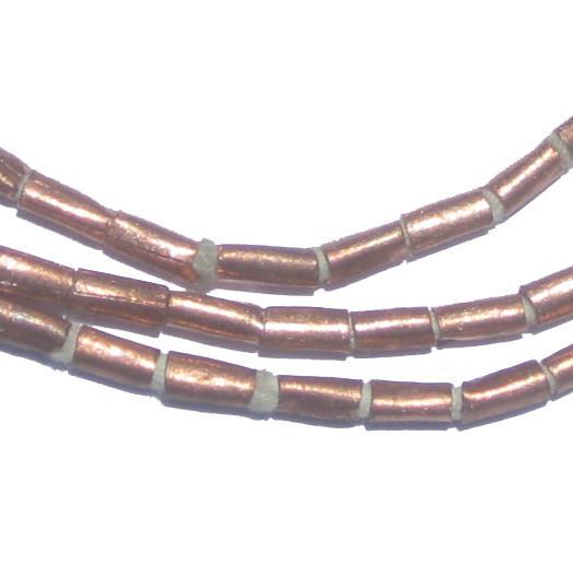Copper Tube Ethiopian Beads (7x3mm) - The Bead Chest