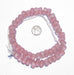 Rose Pink Faceted Recycled Java Sea Glass Beads - The Bead Chest