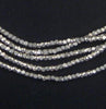 Tiny Diamond Cut Faceted Silver Beads (2mm)