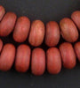 Old Sherpa Coral Glass Beads (Long Strand)