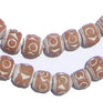 Natural Terracotta Imprinted Mali Beads (10mm)