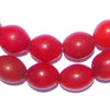 Red Ethiopian Tomato Beads (16x13mm)