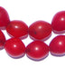 Red Ethiopian Tomato Beads (20x15mm) - The Bead Chest